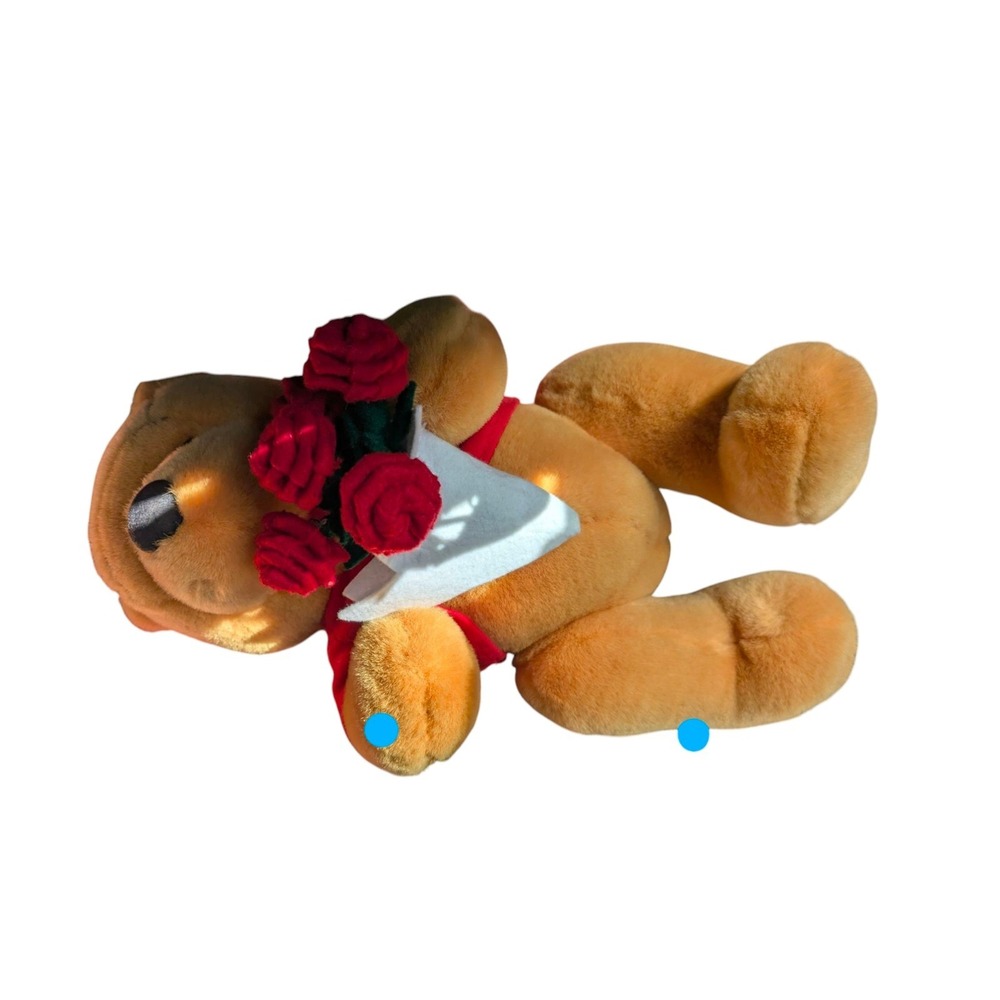 Disney‎ Winnie The Pooh With Roses Stuffed Plush - Picture 2 of 4